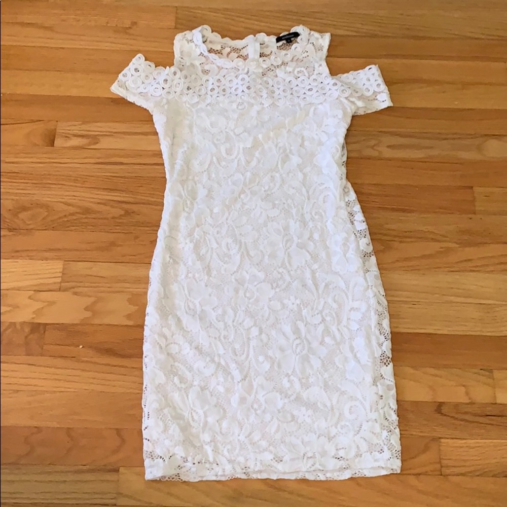White lace dress
